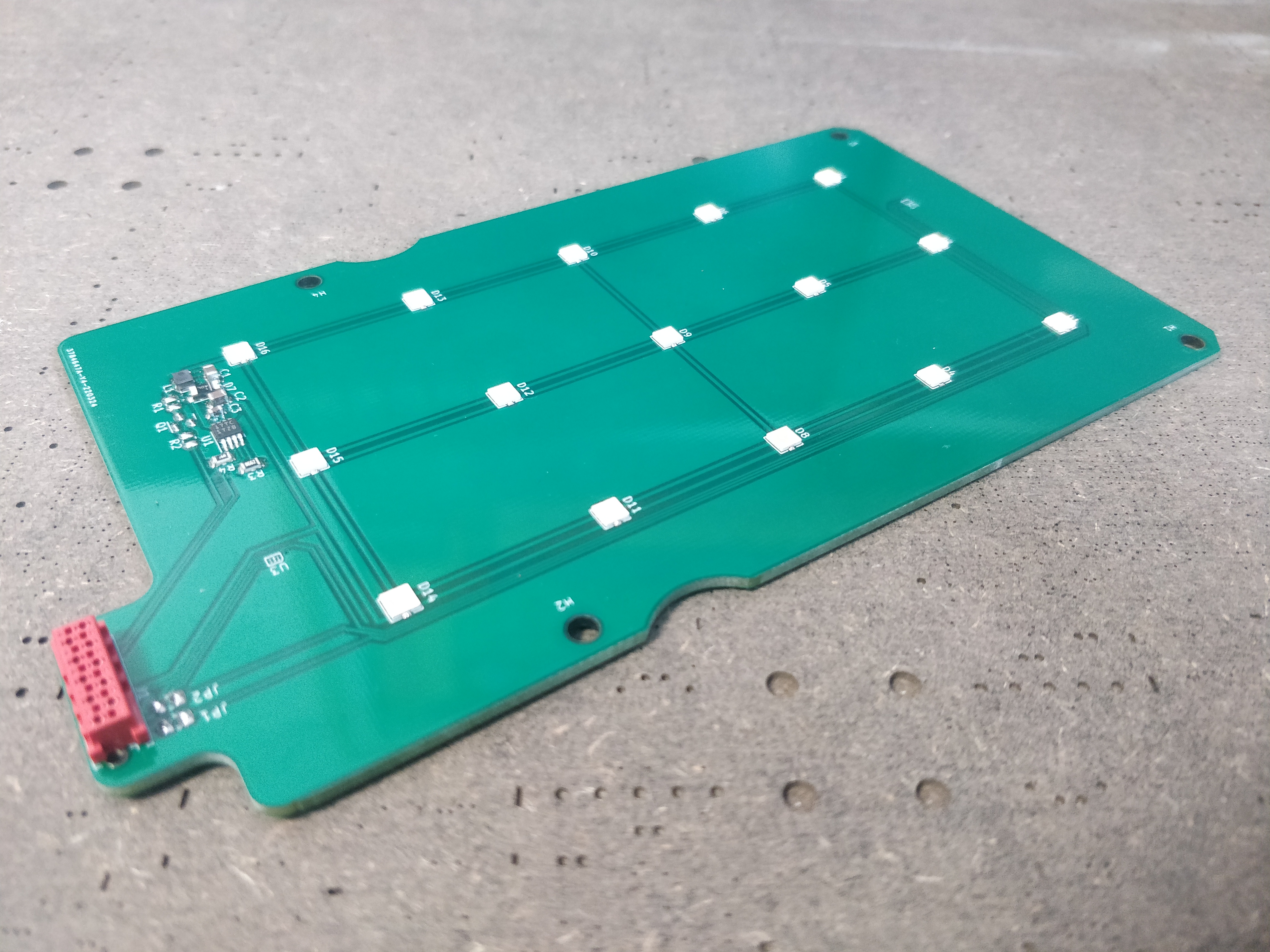 Assemabled Light Module Prototype PCB